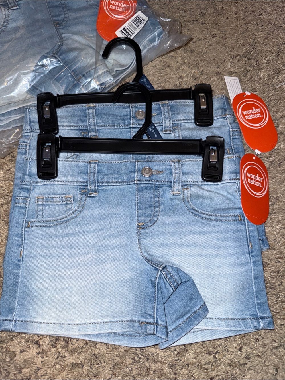 Wonder Nation Light Blue Denim Jean Shorts